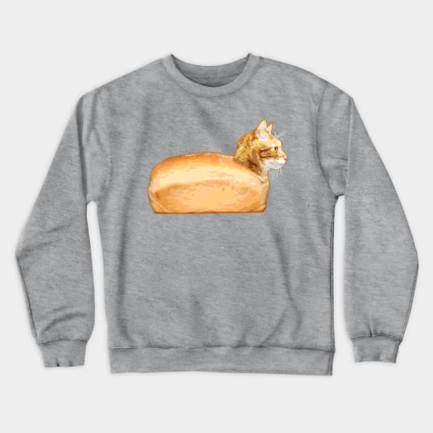 Loaf of Cat Crewneck Sweatshirt by CCDesign